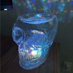 Bath & Body Works: Halloween Light-Up Rainbow Skull 3-Wick Candle Holder